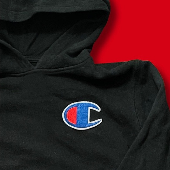 Champion Reverse Weave Big C Black Hoodie - Picture 2 of 4